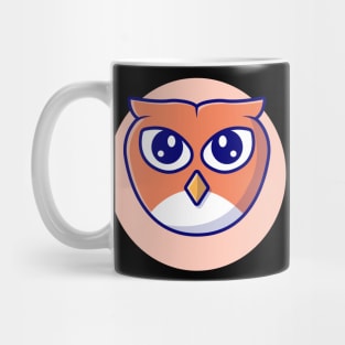 Cute Owl Cartoon Vector Icon Illustration (2) Mug